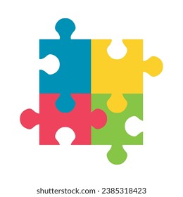 asperger puzzles design illustration isolated