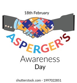 Asperger's Awareness Day vector illustration