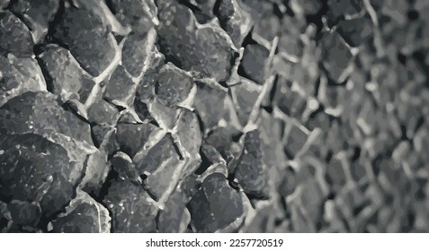 asphalt background black and white. eps10