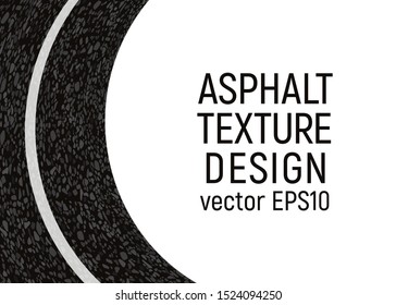 Asphalt card template. Vector illustration. Road texture design