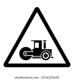 Asphalt Compactor Symbol Sign,Vector Illustration, Isolate On White Background Label. EPS10