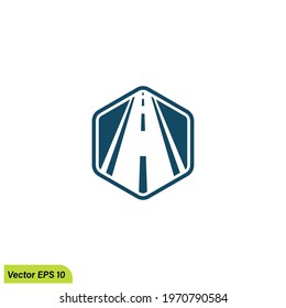 asphalt icon road symbol vector illustration 