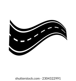 asphalt icon road symbol vector illustration on white background..eps