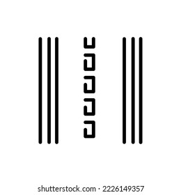 Asphalt с farbige Linie Symbol. Straßenbau. Piktogramm für die Webseite