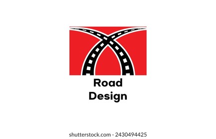 diseño de logotipo de asfalto para el negocio de transporte de escuela de conducción