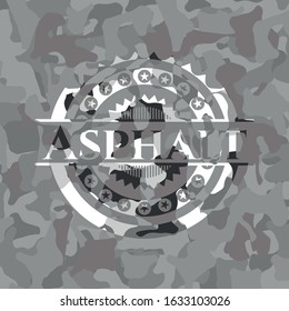 Asphalt on grey camo pattern