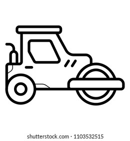 Asphalt paver icon