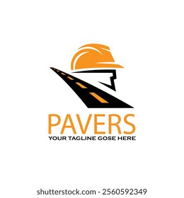 Asphalt Paver Logo Template Design