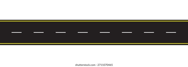 Asphaltstraße, Kurvenautobahn, Vektorgrafiken. 10 EPS