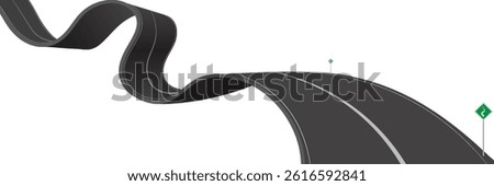 asphalt road, curve highway, vector illustrations. eps 10