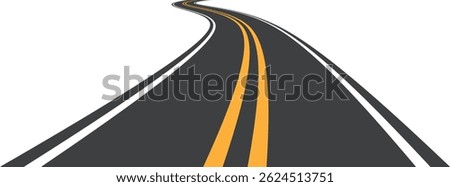 asphalt road going to the distance