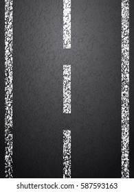 Asphalt road with line background.