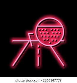 asphalt road neon light sign vector. asphalt road illustration