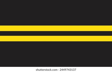 Asphalt road texture background of black tarmac surface, flat vector street. Asphalt road with yellow line of traffic lane, highway or roadway background for racing with tar or tarmac background.