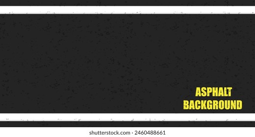 Asphalt road texture background of black tarmac surface. Asphalt road with white line of traffic lane, highway or roadway background for racing with tar or tarmac texture