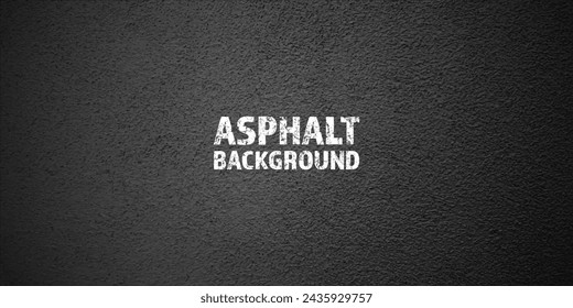 Asphalt road texture, concrete highway surface. Pattern with grainy structure, grunge stone background. Vector illustration