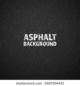 Asphalt road texture, concrete highway surface. Pattern with grainy structure, grunge stone background. Vector illustration