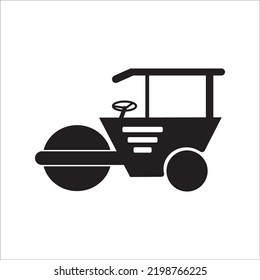 asphalt roller icon vector illustratiom symbol design