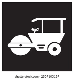 asphalt roller vector illustration simple design