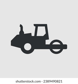 Asphalt skating rink. Simple vector icon