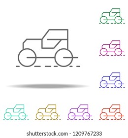asphalt stacker outline icon. Elements of Construction in multi color style icons. Simple icon for websites, web design, mobile app, info graphics