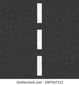 Asphalt texture with road markings. Seamless vector illustration. svg
