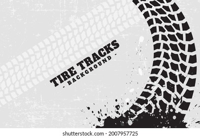 Asphalt tire track background design