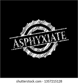 Asphyxiate chalk emblem