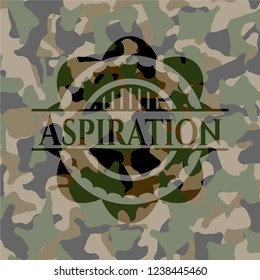 Aspiration on camo pattern