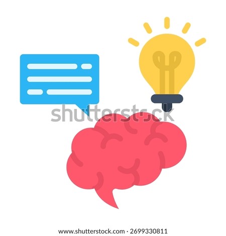Aspirations Icon Flat Design Vector Illustration