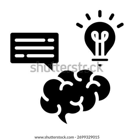 Aspirations Icon Glyph Design Vector Illustration
