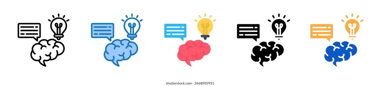 Aspirations multiple style icons set design vector illustration.