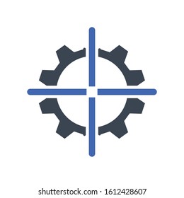 Aspirations, target icon, Vector graphics