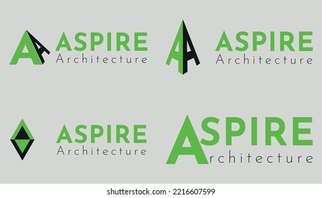 Logotipo de arquitectura Aspire en HD vectorial