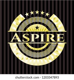 Aspire gold badge or emblem