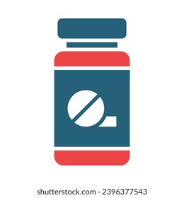 Aspirin Vector Glyph Two Color Icons For Personal And Commercial Use.
