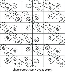 aspital grid on white background and black lines