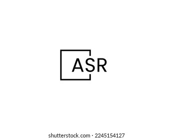 ASR Letter Initial Logo Design Vector Illustration