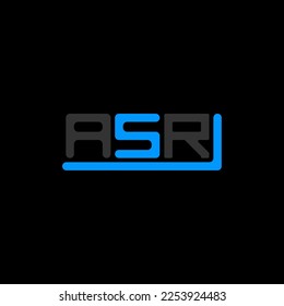 ASR letter logo creative design with vector graphic, ASR simple and modern logo.
