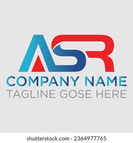 Vector de diseño de logotipo en monograma de carta ASR, vector de diseño de logotipo en monograma de carta ASR, diseño de logotipo en letra ASR con fondo blanco en ilustrador, diseño de logotipo en monograma ASR para emprendedores y empresas.