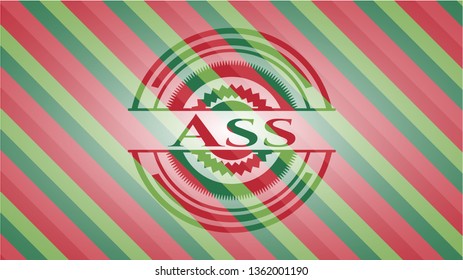 Ass christmas badge.