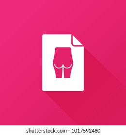 ass icon. human sign
