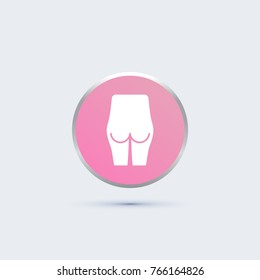 ass icon. human sign