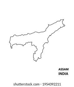 Assam Outline Images Stock Photos Vectors Shutterstock