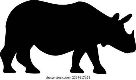 Assam One Horned Rhino Vector