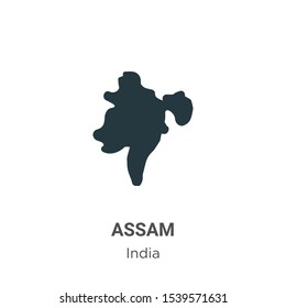 Assam vector icon on white background. Flat vector assam icon symbol sign from modern india collection for mobile concept and web apps design.