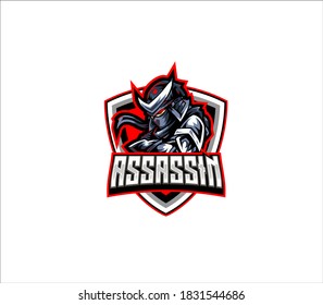 Assasin Esport logo illustration vector