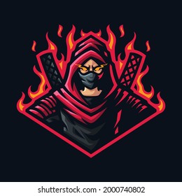 Assasin mascot logo is a mascot logo for gaming streamers, and also gaming team