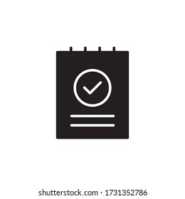 assasment icon glyph vector. isolated on white background