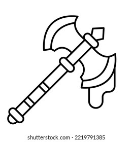 Assassin axe Trendy Color Vector Icon which can easily modify or edit

